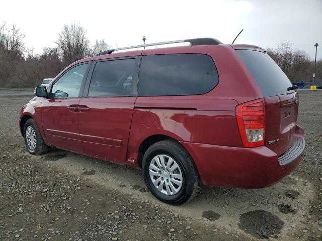 KNDMG4C74C6456839 - 2012 KIA SEDONA LX BURGUNDY photo 2