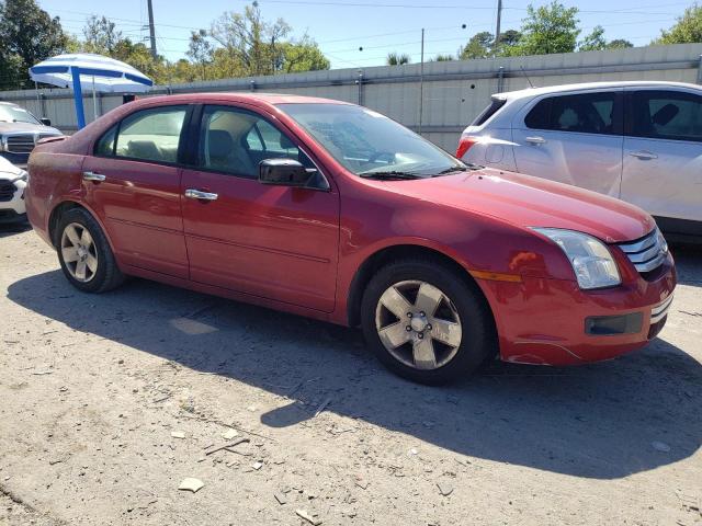 3FAHP07Z57R158935 - 2007 FORD FUSION SE RED photo 4