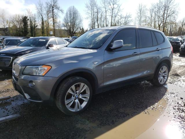 5UXWX7C57E0E77619 - 2014 BMW X3 XDRIVE35I GRAY photo 1