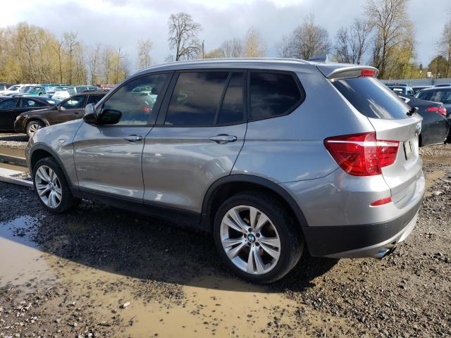 5UXWX7C57E0E77619 - 2014 BMW X3 XDRIVE35I GRAY photo 2