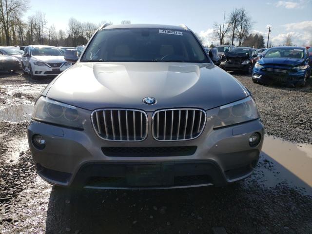 5UXWX7C57E0E77619 - 2014 BMW X3 XDRIVE35I GRAY photo 5