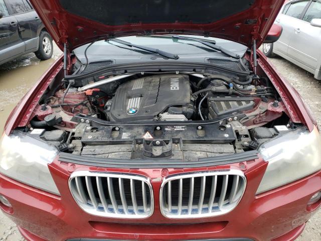 5UXWX5C59BL714106 - 2011 BMW X3 XDRIVE28I RED photo 11