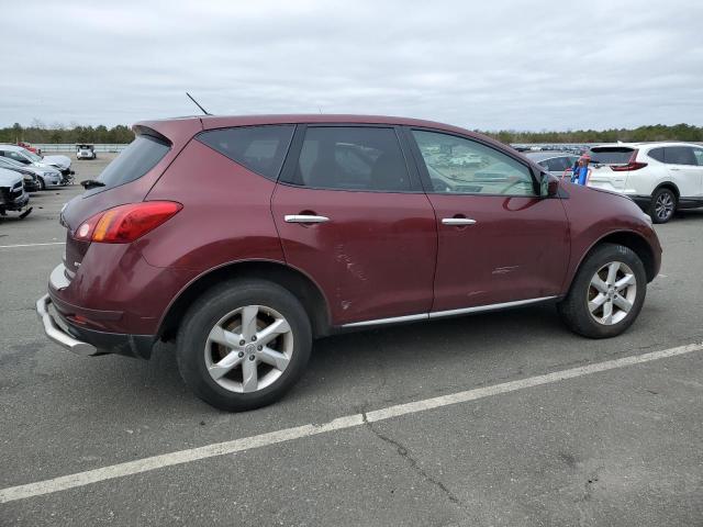 JN8AZ1MW9AW126889 - 2010 NISSAN MURANO S BURGUNDY photo 3