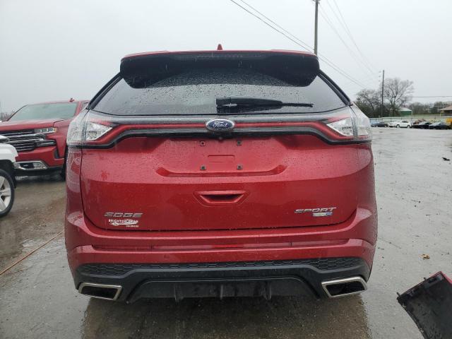 2FMTK4AP2FBC17448 - 2015 FORD EDGE SPORT RED photo 6