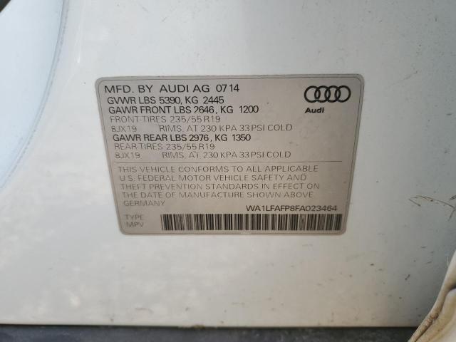 WA1LFAFP8FA023464 - 2015 AUDI Q5 PREMIUM PLUS WHITE photo 13