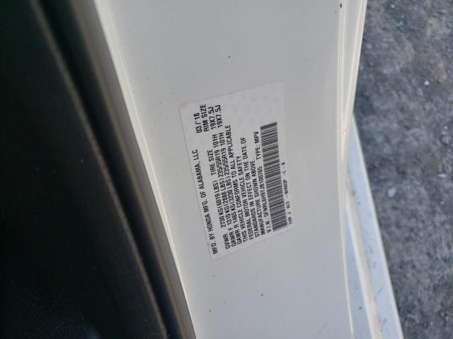 5FNRL6H97JB100765 - 2018 HONDA ODYSSEY ELITE Blanco foto 13