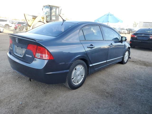 JHMFA36296S006781 - 2006 HONDA CIVIC HYBRID BLUE photo 3