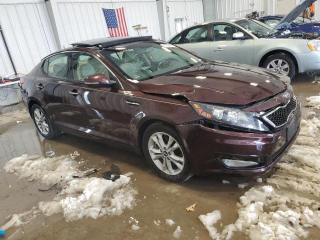 KNAGN4A65B5159870 - 2011 KIA OPTIMA EX PURPLE photo 4