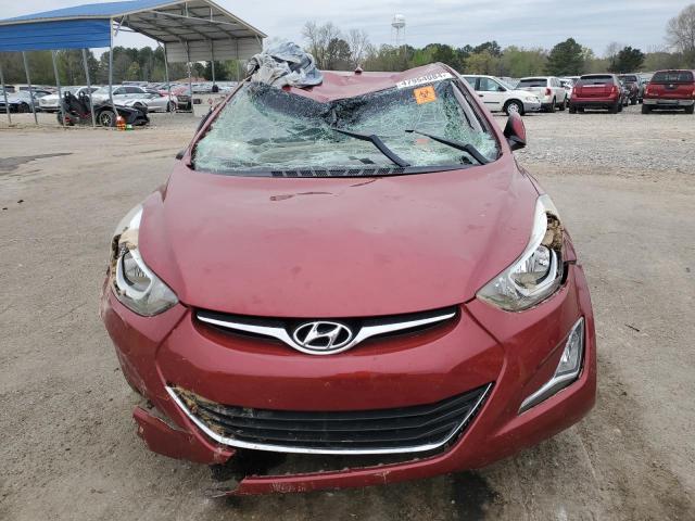 5NPDH4AE1GH777800 - 2016 HYUNDAI ELANTRA SE RED photo 5