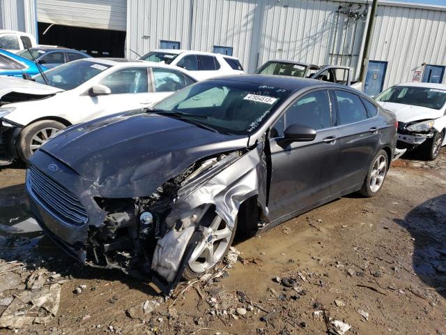 3FA6P0G71GR363593 - 2016 FORD FUSION S GRAY photo 1