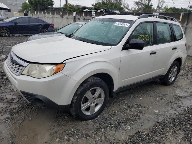 JF2SHABC9CG439144 - 2012 SUBARU FORESTER 2.5X WHITE photo 1