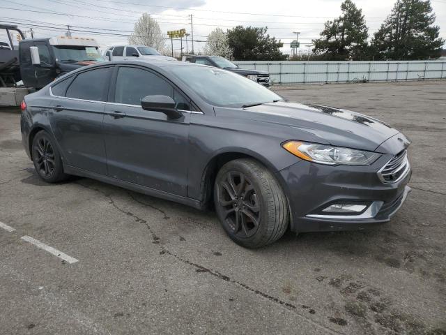 3FA6P0HD7JR127381 - 2018 FORD FUSION SE GRAY photo 4