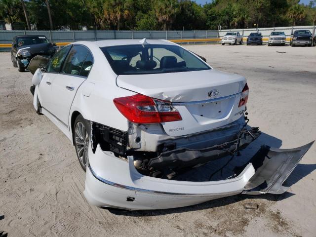 KMHGC4DH0EU266093 - 2014 HYUNDAI GENESIS 5.0L WHITE photo 3