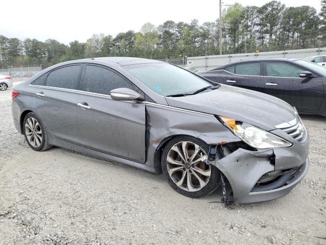 5NPEC4AB5EH844713 - 2014 HYUNDAI SONATA SE GRAY photo 4