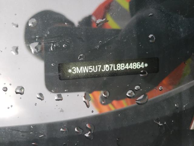 3MW5U7J07L8B44864 - 2020 BMW M340I WHITE photo 12