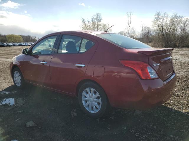 3N1CN7AP5EL820705 - 2014 NISSAN VERSA S RED photo 2