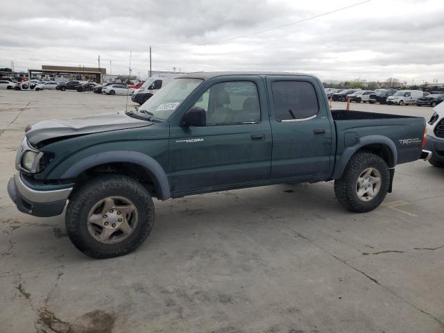 5TEHN72NX4Z355821 - 2004 TOYOTA TACOMA DOUBLE CAB GREEN photo 1