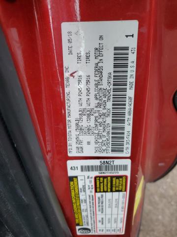 5TFSX5EN5JX061729 - 2018 TOYOTA TACOMA ACCESS CAB წითელი ფოტო 13