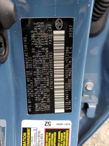 4T1G11AK6PU090383 - 2023 TOYOTA CAMRY SE NIGHT SHADE BLUE photo 12