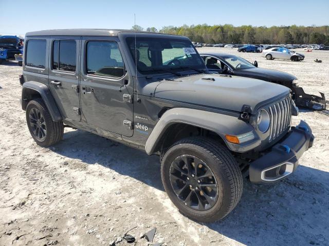 1C4JJXP66NW232658 - 2022 JEEP WRANGLER U SAHARA 4XE GRAY photo 4