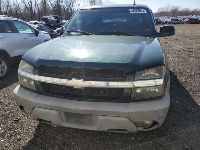 3GNEK12T84G253167 - 2004 CHEVROLET AVALANCHE K1500 GREEN photo 5