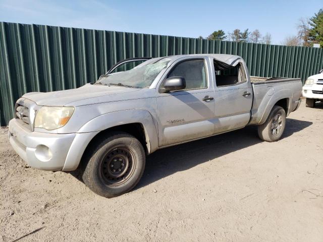 5TEMU52N76Z217887 - 2006 TOYOTA TACOMA DOUBLE CAB LONG BED SILVER photo 1