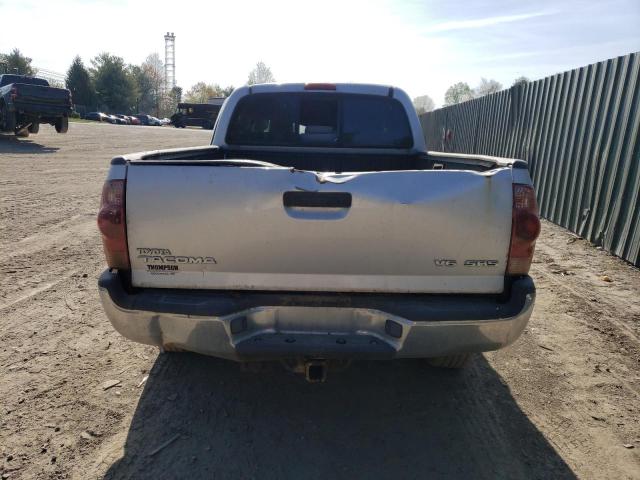 5TEMU52N76Z217887 - 2006 TOYOTA TACOMA DOUBLE CAB LONG BED SILVER photo 6