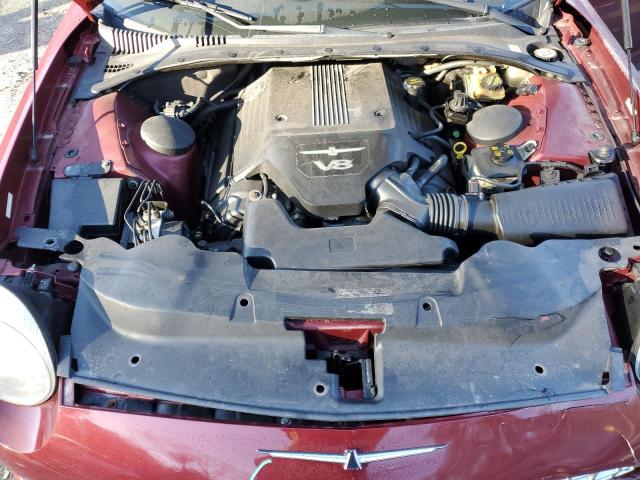 1FAHP60A14Y100437 - 2004 FORD THUNDERBIR BURGUNDY photo 11