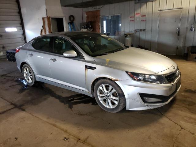 KNAGN4A77B5102532 - 2011 KIA OPTIMA EX SILVER photo 4