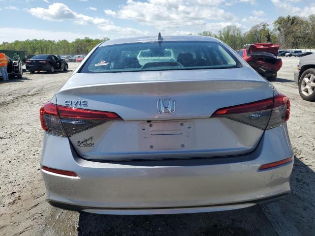 2HGFE2F27NH509328 - 2022 HONDA CIVIC LX SILVER photo 6