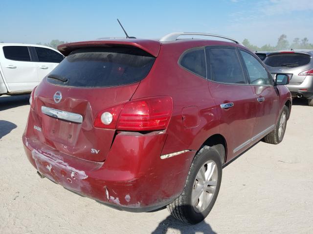 JN8AS5MT9DW536985 - 2013 NISSAN ROGUE S RED photo 4