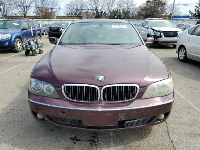 WBAHN83596DT37114 - 2006 BMW 750 LI BURGUNDY photo 5