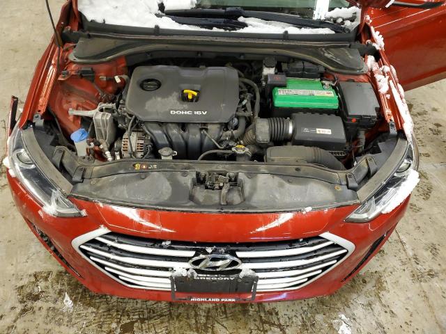 5NPD84LF5HH205927 - 2017 HYUNDAI ELANTRA SE RED photo 11