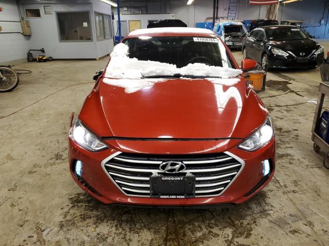 5NPD84LF5HH205927 - 2017 HYUNDAI ELANTRA SE RED photo 5