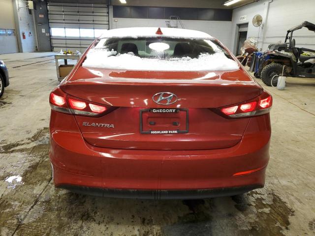 5NPD84LF5HH205927 - 2017 HYUNDAI ELANTRA SE RED photo 6