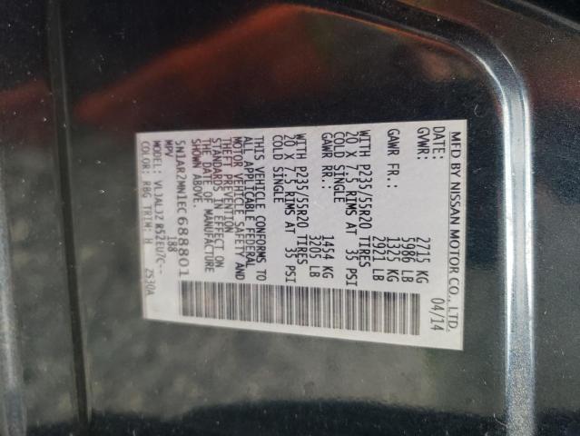 5N1AR2MN1EC688801 - 2014 NISSAN PATHFINDER S 蓝色 照片 13