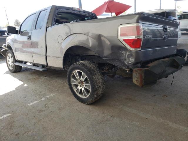 1FTFX1CF4EFB99487 - 2014 FORD F150 SUPER CAB GRAY photo 2