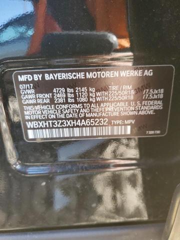 WBXHT3Z3XH4A65232 - 2017 BMW X1 XDRIVE28I BLACK photo 13