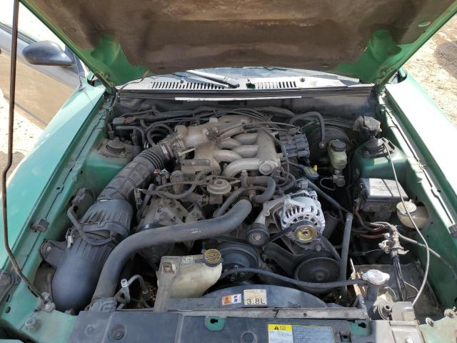 1FAFP40472F114079 - 2002 FORD MUSTANG GREEN photo 11