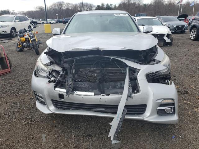 JN1BV7AR9EM684789 - 2014 INFINITI Q50 BASE SILVER photo 5