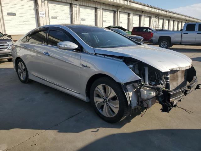 KMHEC4A44FA130397 - 2015 HYUNDAI SONATA HYBRID SILVER photo 4