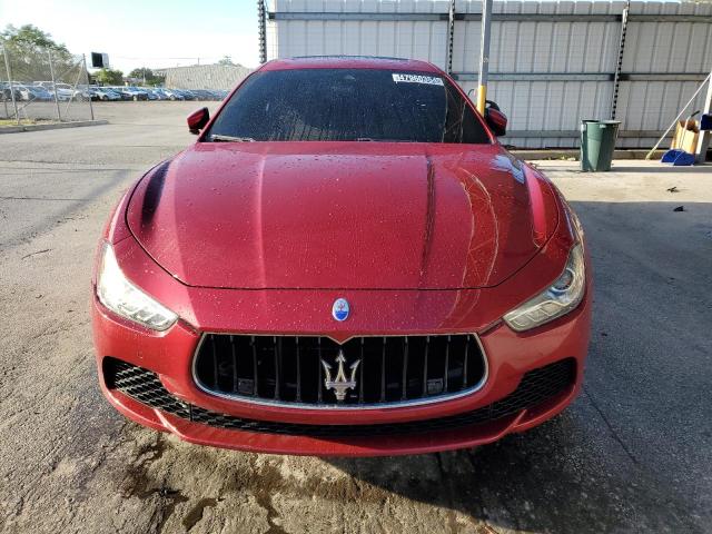 ZAM57RSS2H1237126 - 2017 MASERATI GHIBLI S RED photo 5