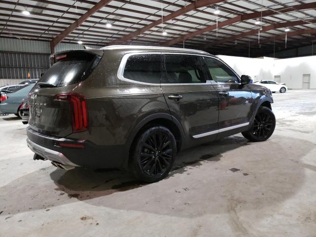 5XYP54HC9NG276409 - 2022 KIA TELLURIDE SX BROWN photo 3