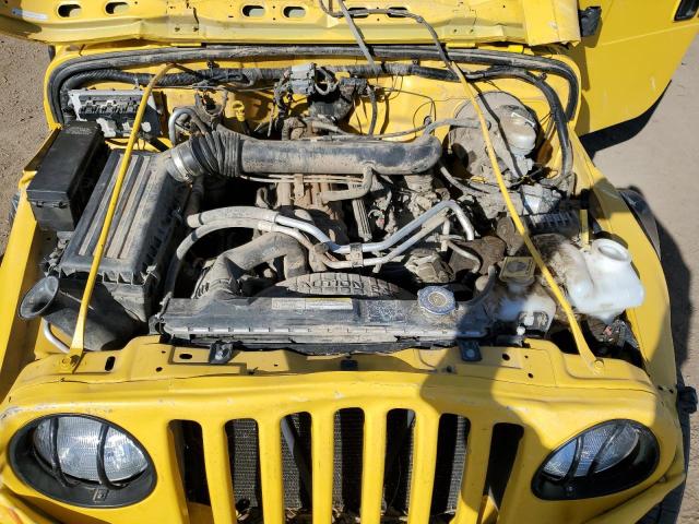 1J4FA39S04P781445 - 2004 JEEP WRANGLER X YELLOW photo 11