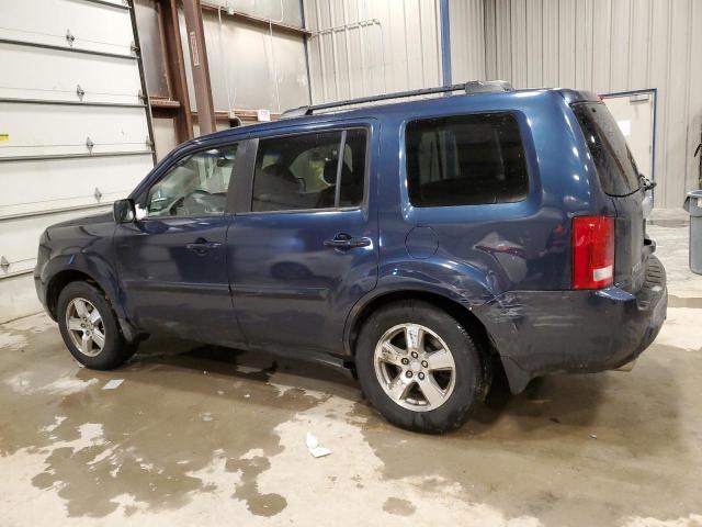 5FNYF48489B051910 - 2009 HONDA PILOT EX BLUE photo 2