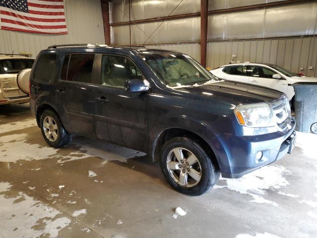 5FNYF48489B051910 - 2009 HONDA PILOT EX BLUE photo 4