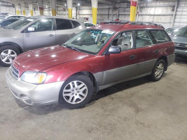 4S3BH665427607567 - 2002 SUBARU LEGACY OUTBACK BURGUNDY photo 1