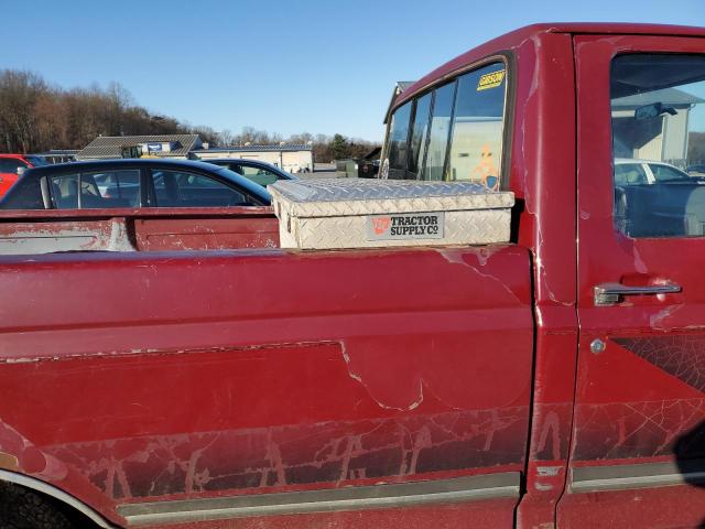 1FTDF15Y7JNA92684 - 1988 FORD F150 BURGUNDY photo 10