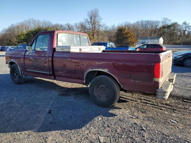 1FTDF15Y7JNA92684 - 1988 FORD F150 BURGUNDY photo 2