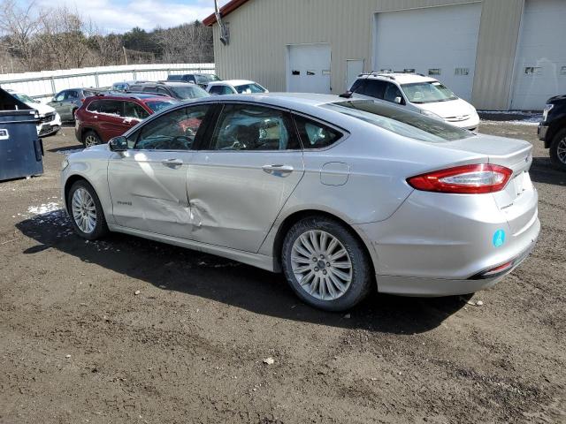 3FA6P0LU7ER230376 - 2014 FORD FUSION SE HYBRID SILVER photo 2